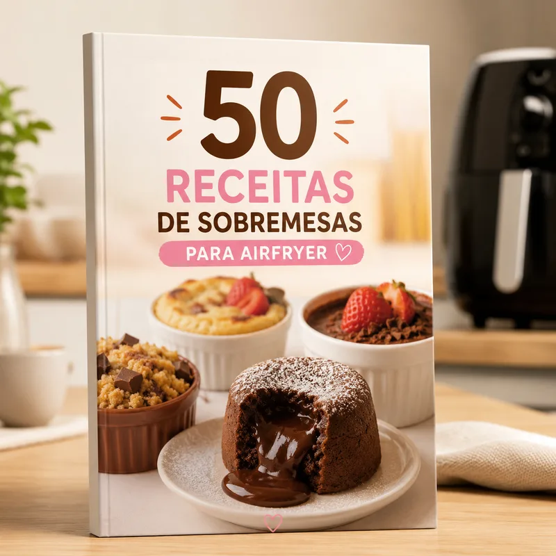 50 Receitas de Sobremesas para Airfryer